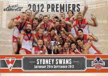 2012 Select AFL Eternity - Premiers #PC1 Sydney Swans Front